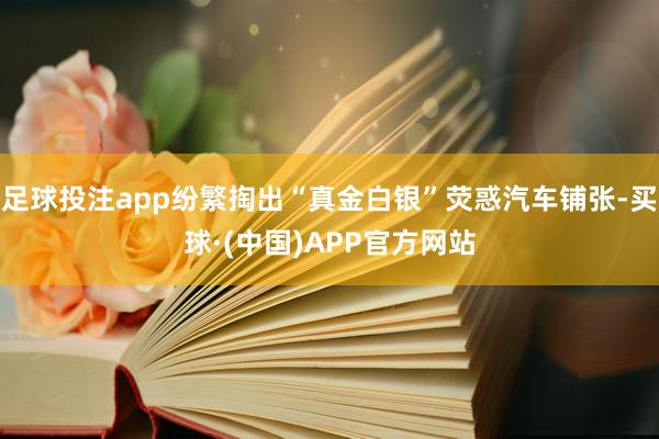 足球投注app纷繁掏出“真金白银”荧惑汽车铺张-买球·(中国)APP官方网站