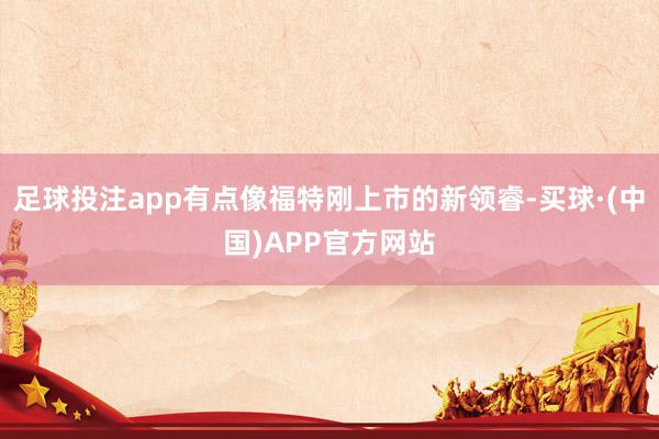 足球投注app有点像福特刚上市的新领睿-买球·(中国)APP官方网站