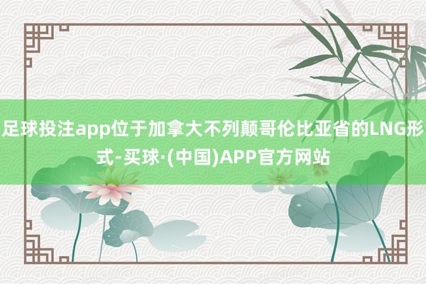 足球投注app位于加拿大不列颠哥伦比亚省的LNG形式-买球·(中国)APP官方网站