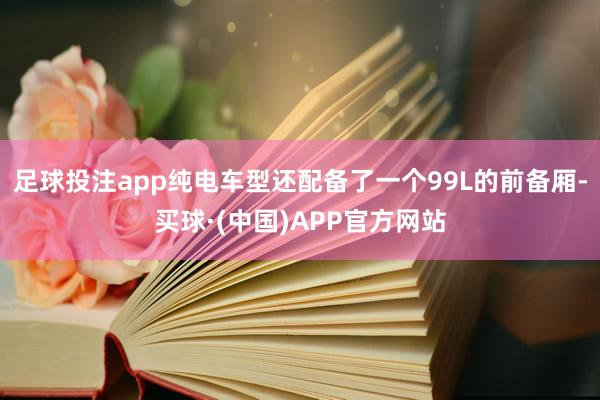 足球投注app纯电车型还配备了一个99L的前备厢-买球·(中国)APP官方网站