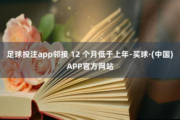 足球投注app邻接 12 个月低于上年-买球·(中国)APP官方网站