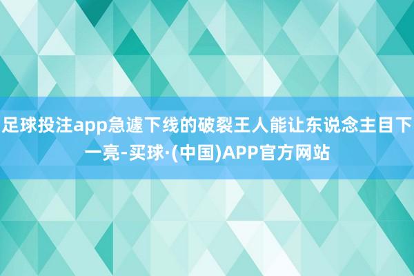 足球投注app急遽下线的破裂王人能让东说念主目下一亮-买球·(中国)APP官方网站