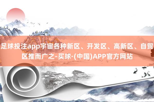 足球投注app宇宙各种新区、开发区、高新区、自贸区推而广之-买球·(中国)APP官方网站