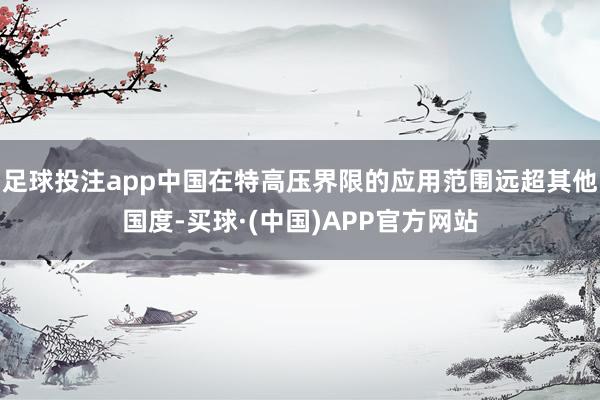 足球投注app中国在特高压界限的应用范围远超其他国度-买球·(中国)APP官方网站