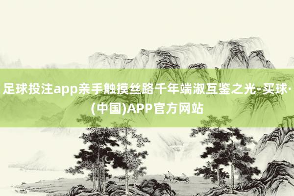 足球投注app亲手触摸丝路千年端淑互鉴之光-买球·(中国)APP官方网站