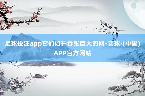 足球投注app它们如并吞张巨大的网-买球·(中国)APP官方网站